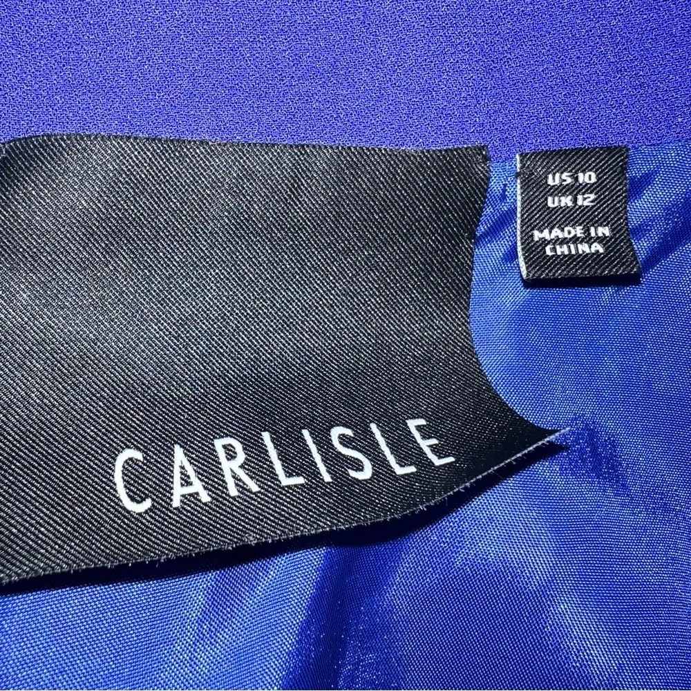 Carlisle Bluish Purple Sequin Evening Blazer Jacket - Picture 7 of 15